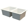 thumbnail image 2 of Transolid 31" x 20" Under Mount Dominica Ragusa Granite Kitchen Sink, Available in Various Colors, 2 of 3