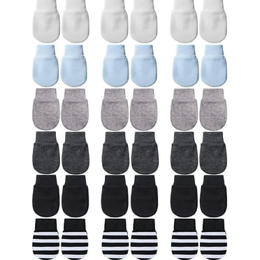 18 Pairs of Newborn Baby Mittens Infant Toddler Gloves No Scratch Mittens Cotton Gloves for 0-6 Months Baby Boys Girls