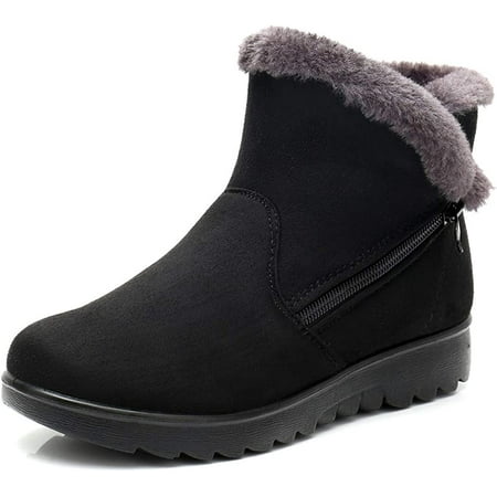 

Women s Winter Warm Side Zipper Snow Boots