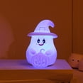 thumbnail image 4 of weibbin PVC Ghost Pumpkin Night Light 7 Color Changing LED Silicone Lamp Rechargeable for Halloween, 4 of 9