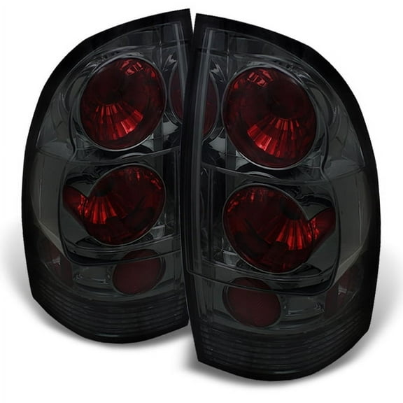 AKKON - For Toyota Tacoma Pickup Truck Rear Tail Lights Signal Brake Lamps Pair Smoked Completed Set
