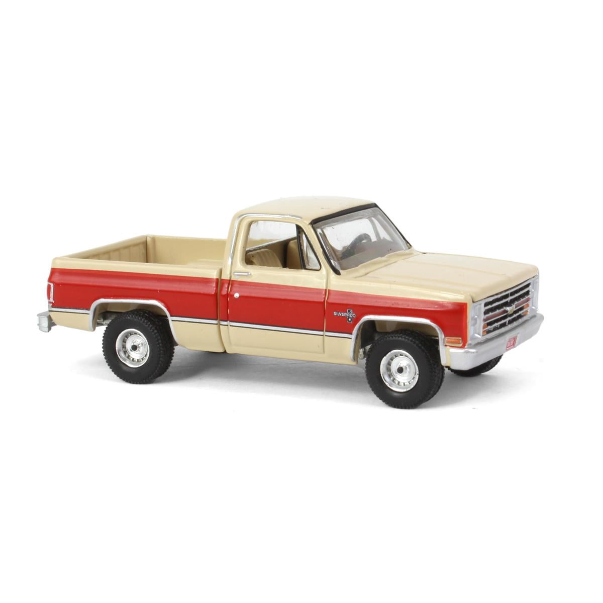 1987 Chevrolet Silverado 10 Fleetside-Tan Body Color w/Bright Red Center Sides&nbsp;