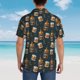thumbnail image 4 of Balery Cigar Camisas hawaianas de manga corta para hombre, camisas playeras de corte holgado, camisas de vacaciones con botones,X-Large, 4 of 7