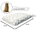 thumbnail image 2 of Marine Pet Bed, Colorful Outline Nautical Themed Various Vehicles, Chew Resistant Pad for Dogs and Cats Cushion with Removable Cover, 24" x 39", Multicolor, by Ambesonne, 2 of 4