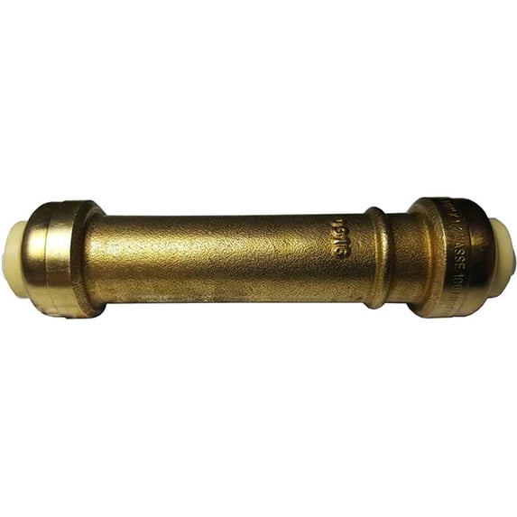 American Imaginations AI-35081 1 x 1 in. Push-Fit Long Repair Coupling, Brass