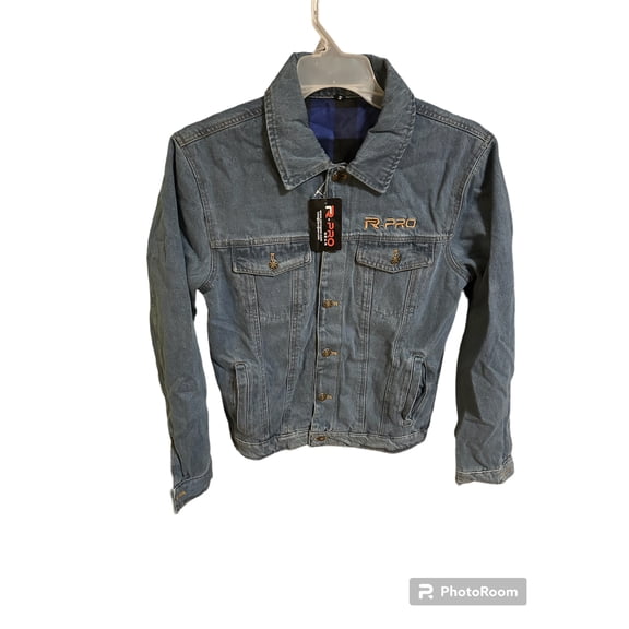 Branded Jacket R-Pro Men Light-Colored Denim Jacket