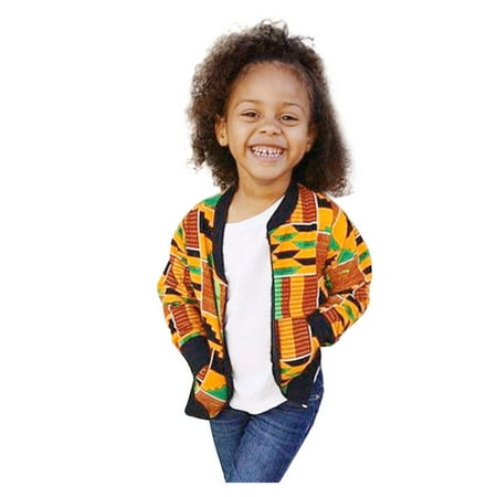 

ZHUASHUM Warm Boy Autumn Windproof Coat Jacket African Kids Toddler Girl Outwear Dashiki Girls Coat&jacket