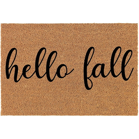 Doormat Natural Door Mat Hello Fall 16x24 inch
