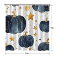 thumbnail image 5 of Pumpkin Night Star Shower Curtains,Washable Bathtub Curtains with Hooks Retro Polyester Fabric Curtains for Halloween Thansgiving Christmas Hotel Dorm, 5 of 5