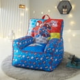 thumbnail image 2 of Marvel Spidey and Friends Blue Square Bean Bag Chair, Polyester, 2 of 6