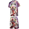 thumbnail image 2 of Power Rangers Boys Short Sleeve T-Shirt And Shorts Outfit Set Activewear Mesh Short Set for Kids, 2 of 7