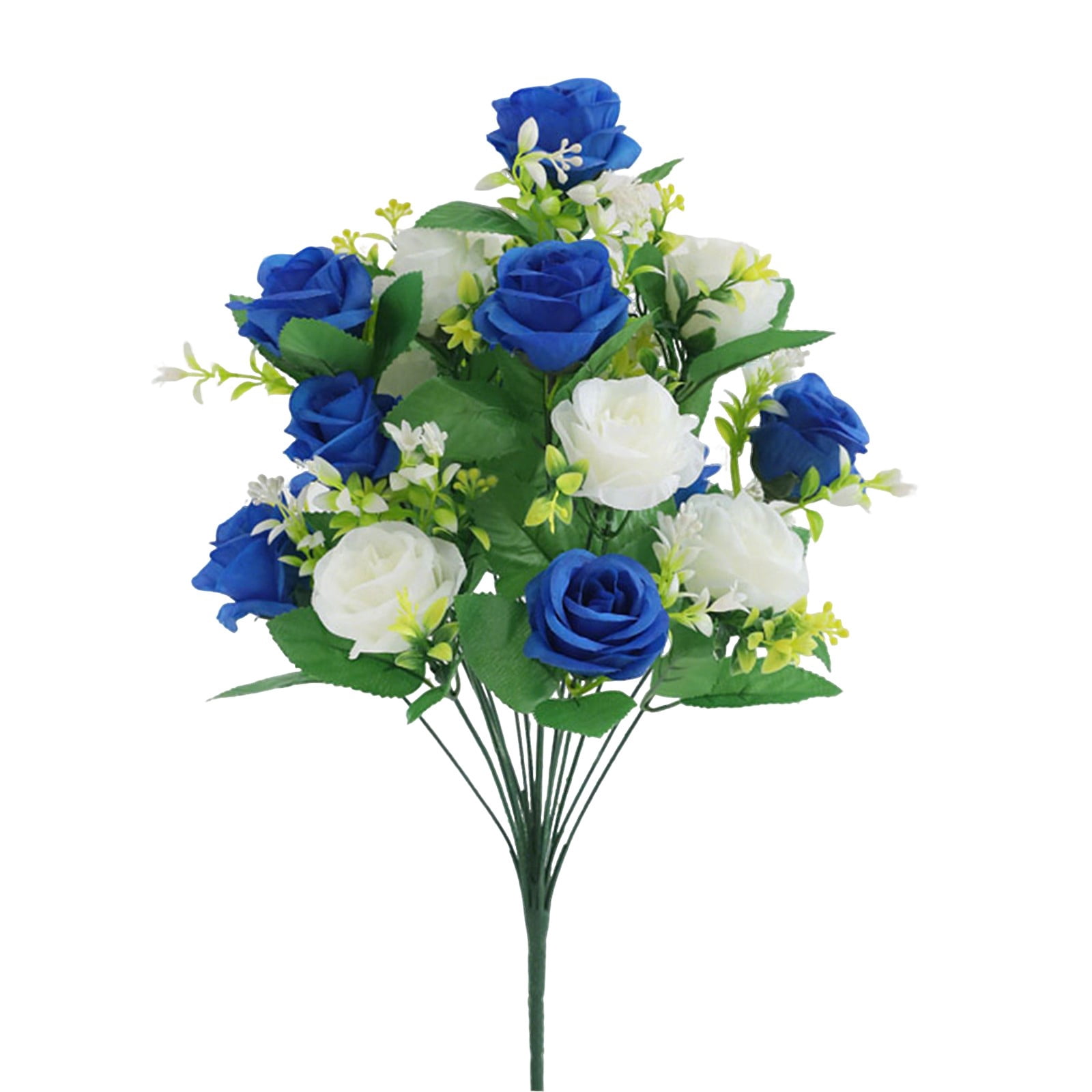 Artificial Cemetery Saddle Flowers, Grave Flowers for Cemetery, Faux Rose Headstone Saddle, Lifelike Memorial Floral Arrangement for Memorial Day, Grave Decorations for Cemetery 1Pcs