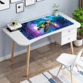thumbnail image 6 of Extended Large Gaming Mouse Pad with Stitched Edges, XXL Mouse Pad Large (31.5x11.8 Inch) w/ Brilliant Design, Desk Mat Keyboard Pad with Anti Slip Base, Multifunctional Desk Pad - Galaxy Turtle, 6 of 6