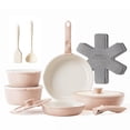 thumbnail image 1 of Juego de utensilios de cocina Redchef Ceramic Antiadherente, 16 piezas con mango, color rosa, 1 of 9