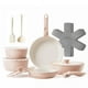 thumbnail image 1 of Juego de utensilios de cocina Redchef Ceramic Antiadherente, 16 piezas con mango, color rosa, 1 of 9