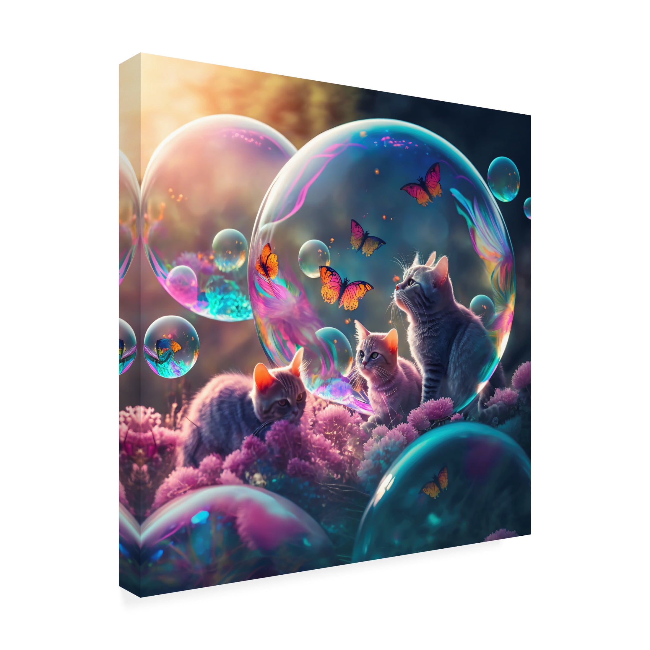 Canvas Wall Art - Ray Heere 'Mystical Morning 23' Wall Art for Living Room, Bedroom, or Office Décor by Trademark Fine Art - 35 x 35 Inches