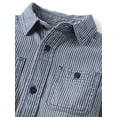 thumbnail image 2 of The Children's Place Baby & Toddler Boys Long Sleeve Denim Button Up Shirt, Sizes 6M-5T, 2 of 3