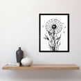 thumbnail image 2 of Dandelion Flower Seed Black and White Rockabilly Americana 50s Art Print Framed Poster Wall Decor 12x16 inch, 2 of 5