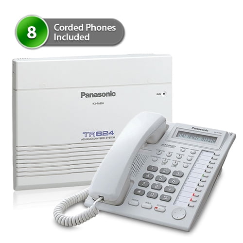 Panasonic KX-TA824-7730W (8 pack) Advanced Hybrid Telephone Intercom System plus 8... by Panasonic BTS