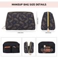 thumbnail image 2 of Paisley Pattern No.90126 Makeup Bag, Leather Waterproof Travel Toiletry Bag, Large Capacity Cosmetic Bag Make up Bags Organizer fro Travel Size Toiletries Women Girls, 2 of 4