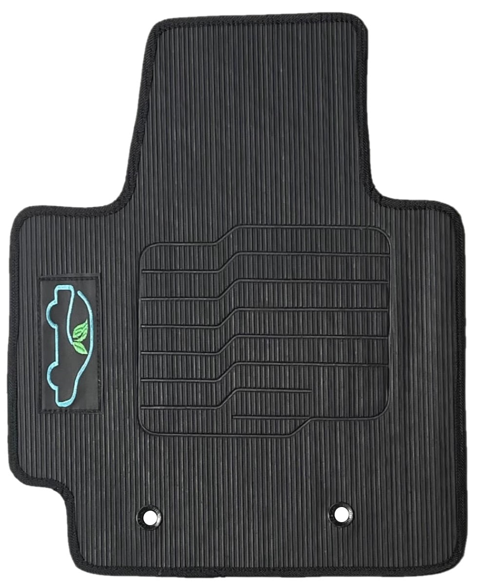 ecoMats All Weather Floor Mats Custom Fit For 2014 to 2019 Kia Soul with Safety Hooks - Front and Rear