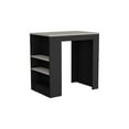 thumbnail image 4 of Pemberly Row Kitchen Island Engineered Wood Black IMarble Color Finish, 4 of 5