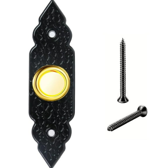 Zinc Alloy Doorbell Push Button Wired Led Light Door Bell Buttons With Screws Household Manual Power Tool Accessories