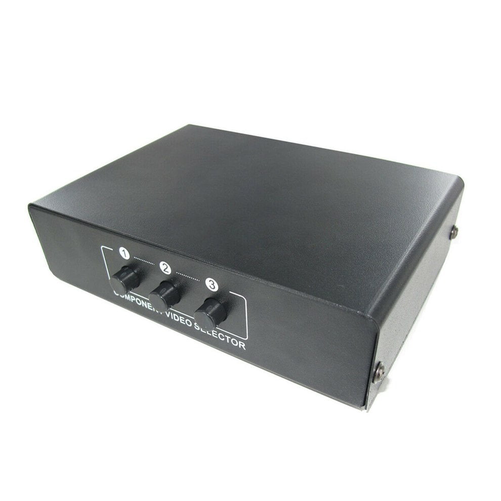 3Way Component AV Switch Selector 3 in 1 Out Switcher for Xbox 360 for