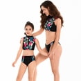 thumbnail image 4 of GYRATEDREAM Mommy and Me Swimsuits Girls Tankini Swimsuits Two Piece High Waist Bottom Summer Matching Swimwear Bathing Suit, 4 of 9