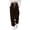 Brown, variant on JIAYUE Women Sweatpants Elastic Drawstring Waist Leopard Print Soft Knit Loose‑Fit Jogger Pants for Daily Wear