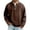 Coffee, variant on Mens Vintage Acid Wash Henley Denim Shirt Long Sleeve Retro Pullover Sweatshirt Casual Loose Fit Streetwear Tops