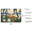 thumbnail image 2 of Twilight Hammock - Hawaiian Paradise Sunset View - From an Original Color Painting by Scott Westmoreland - 8 x 12 inch Vintage Wood Art Sign, 2 of 4