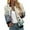 Blue, variant on Women's Casual Floral Print Zip Up Jacket Lightweight Stand Collar Short Coat for Sports and Daily Outwear