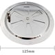 thumbnail image 2 of Rejilla de ventilación redonda, abertura de ventilación ajustable, entrada y salida de aire de acero inoxidable de 125 mm, 2 of 5
