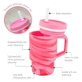thumbnail image 5 of Infantino My 1st Tumbler – Adorable 9oz. Training Cup with Toddler-Friendly Straw and Handle, Strawberry Swirl, 5 of 6