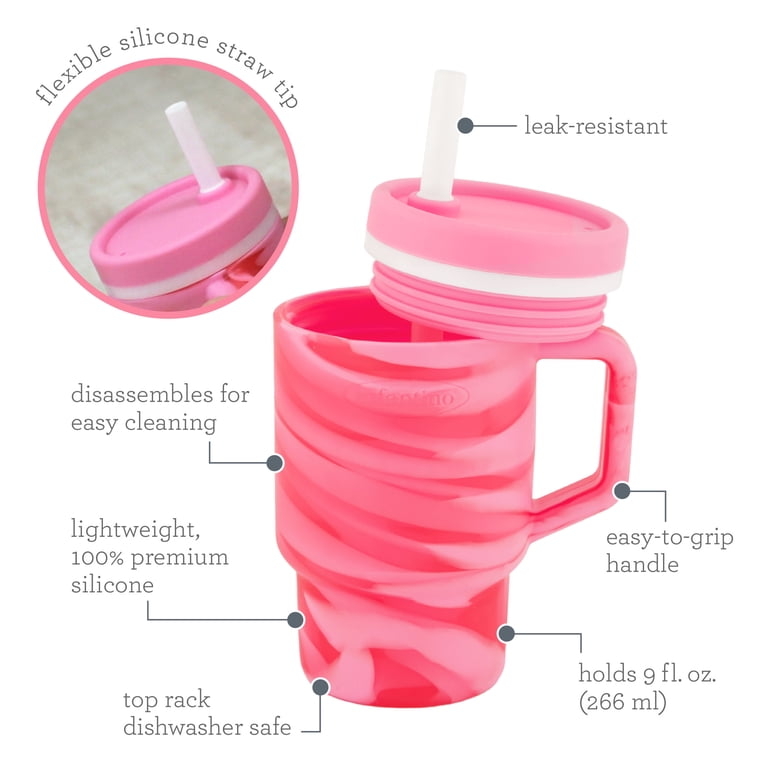 Infantino My 1st Tumbler 9oz Training Cup, Strawberry Swirl photo 5