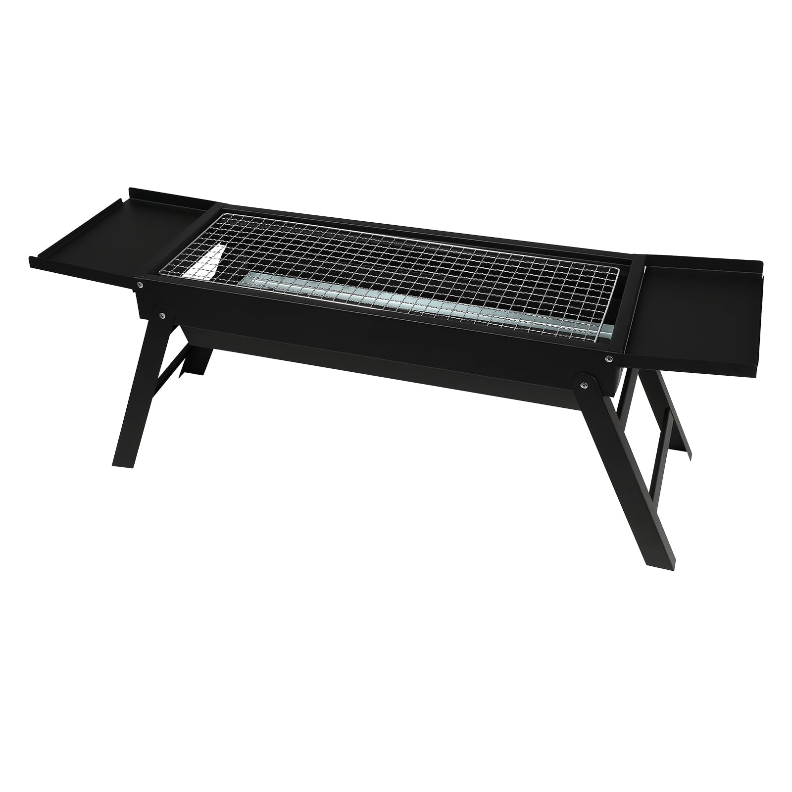 KFFKFF 9" Charcoal Flat-Top Grill, Portable Folding