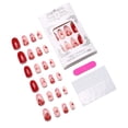 thumbnail image 4 of Hake Nails Rhspayh Valentines Short Almond con corazón rojo x24, 4 of 7