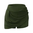 thumbnail image 4 of Gibobby Shorts Deportivo Falda estampada de entrenamiento informal diario para mujer Tenis Yoga Deporte Falda Pantalones cortos Falda(Verdinegro, XXXXL), 4 of 5