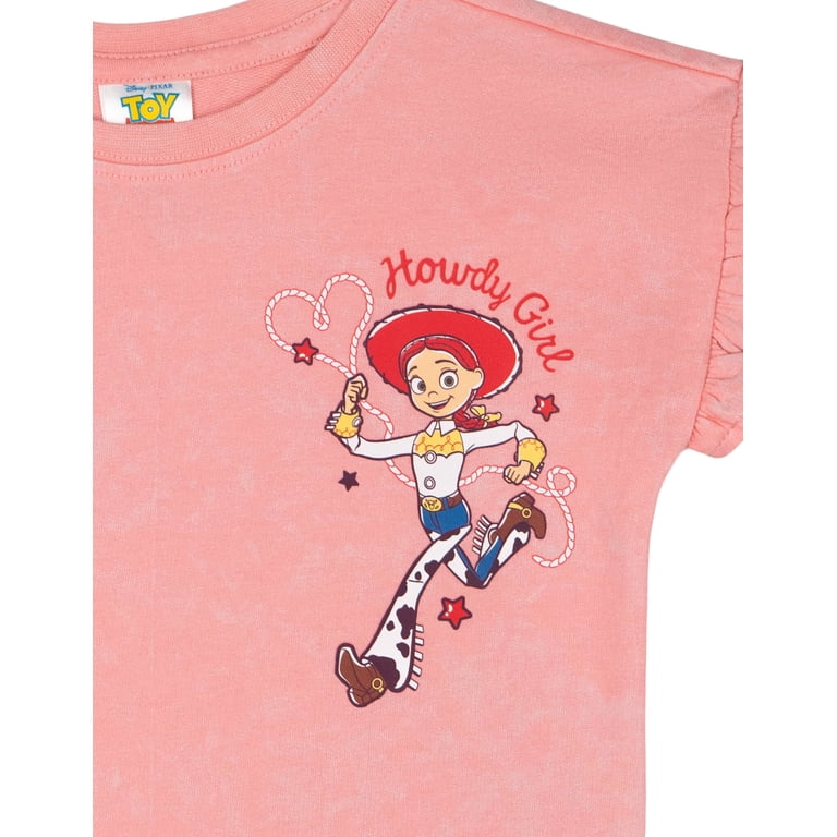 Disney Toy Story Big Girls' Short Sleeve Graphic T-Shirt and