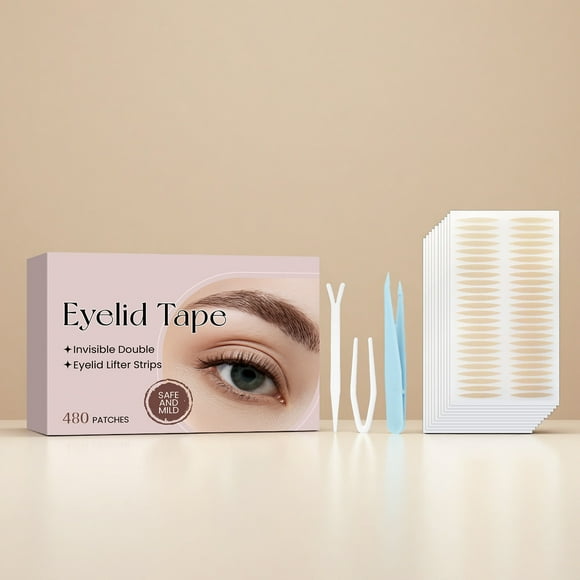 RKSTN eyelid tape 480 Pieces Of Double Eyelid Patch Instantly Lifting Double Eyelids Suitable For Uneven Or Eyelids Bidding Farewell To Eyelid Sagging And Sagging Makeup