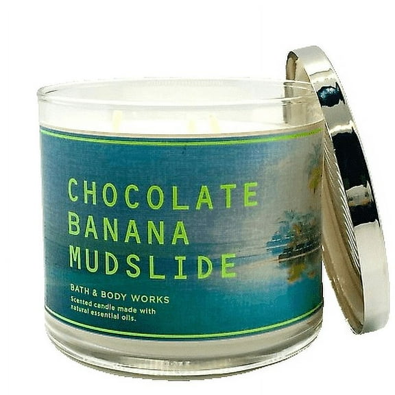 Bath & Body Works Chocolate Banana Mudslide 3-Wick Scented Candle, 14.5 oz