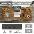 thumbnail image 5 of farexon Electric Standing Desk Adjustable Height,63x24 Inches Stand Up Desk, Ergonomically Curved Desktop with Outlet, Lockable Casters,27.''-46'' Lifting Range Home Office Computer Desk（Black, 5 of 10