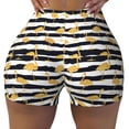 thumbnail image 2 of Picia Gold Flamingo Printed Workout Shorts for Women Seamless Scrunch Butt Lifting High Waisted Yoga Gym Booty Running Moisture-wicking Short Pants-, 2 of 9