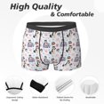 thumbnail image 2 of Men's Boxer Briefs, Cartoon Cute Husky Dog Gift Soft Comfy Mens Underwear Boxer Briefs Breathable With Widen Waist, 2 of 7
