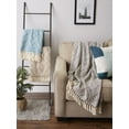 thumbnail image 7 of 4' x 5' Blue and Beige Rectangular Home Essentials Woven Throw, 7 of 7