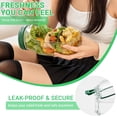 thumbnail image 2 of Salad Pod Mason Jar Side Open – Leakproof Vertical Layering Salad Jars with Built-In Dressing Containers, Reusable & Portable Lunch Containers for Office, Picnic & Travel (Pack of 1), 2 of 7