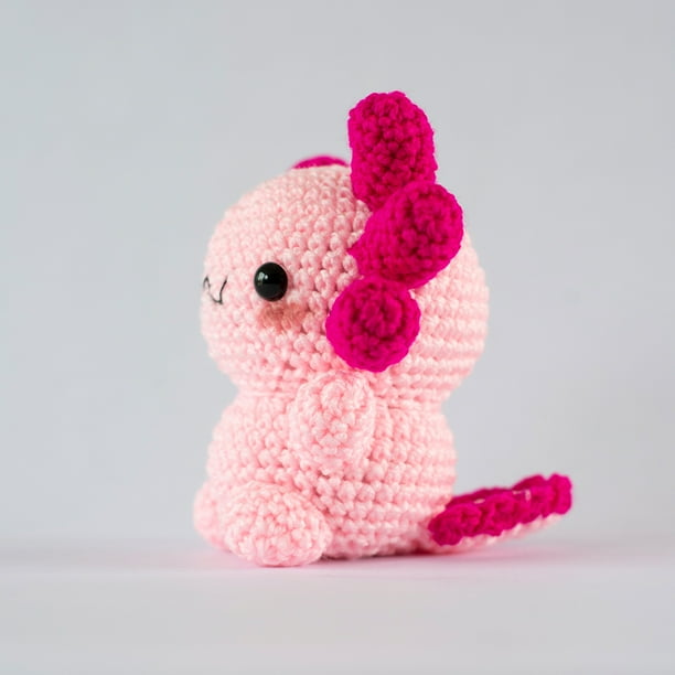 Ajolote de peluche tejido Esponjoso de Estambre Despojo