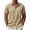 Khaki, variant on APEXFWDT Men's Textured Casual Shirt Short Sleeve Button Up Jacquard Dress Shirt for Office & Daily,L,Navy