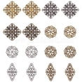 thumbnail image 2 of 1 Box Tibetan Style Alloy Filigree Joiners Links Mixed Color 10.8x7.4x1.8cm 40pcs/box, 2 of 9